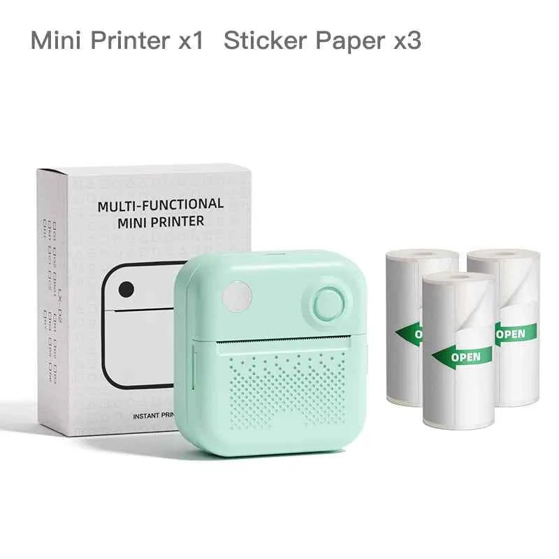 Dolewa D3 Mini Portable Thermal Printer — Bluetooth, Label & Photo Printing, No Ink Required