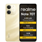 Realme Note 70T Global Smartphone | 6.75" 90Hz Display, 6000mAh, 13MP AI Camera