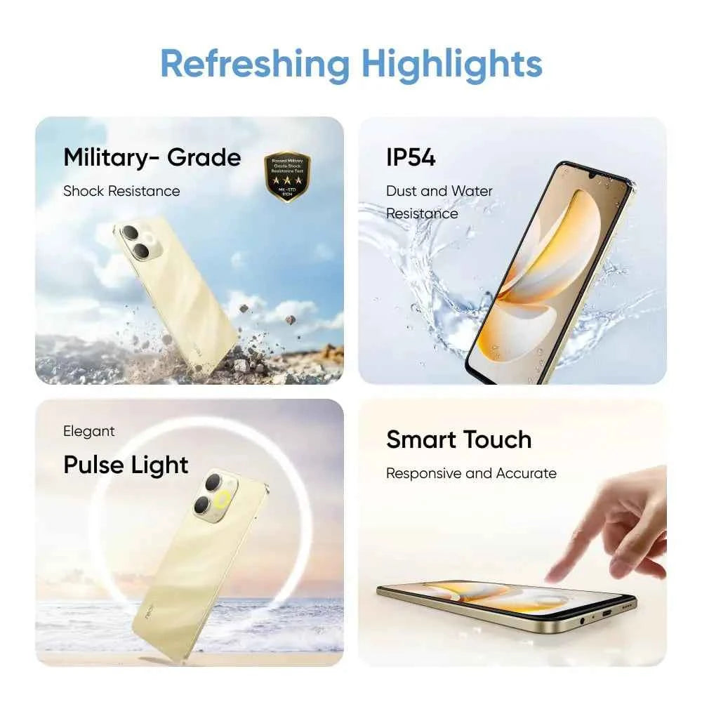 Realme Note 70T Global Smartphone | 6.75" 90Hz Display, 6000mAh, 13MP AI Camera