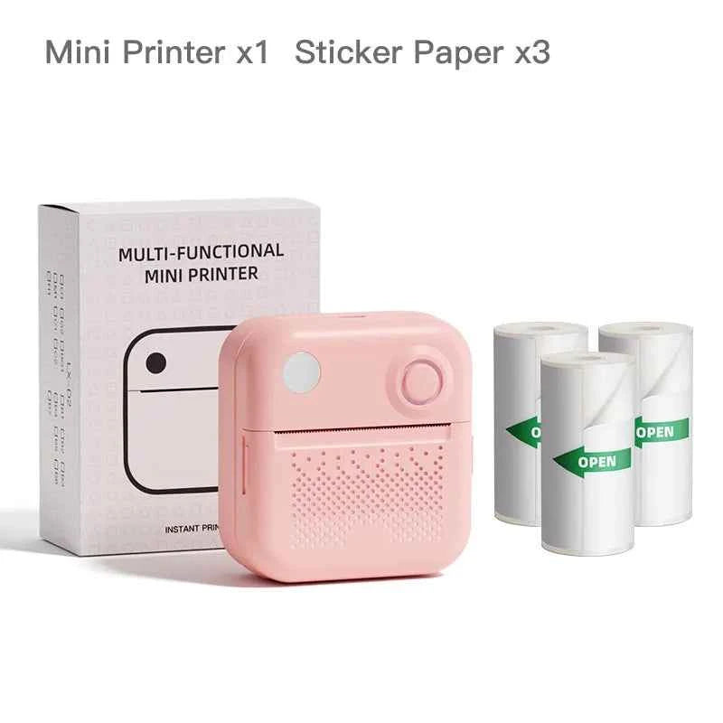Dolewa D3 Mini Portable Thermal Printer — Bluetooth, Label & Photo Printing, No Ink Required