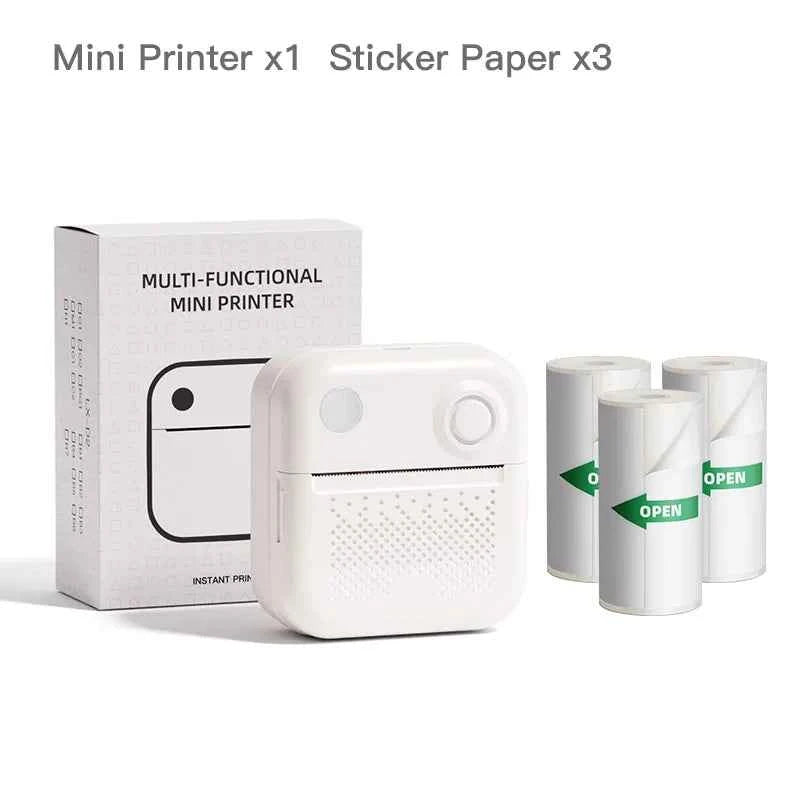 Dolewa D3 Mini Portable Thermal Printer — Bluetooth, Label & Photo Printing, No Ink Required