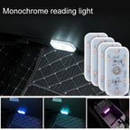 Mini Wireless LED Touch Car Interior Light – USB Rechargeable Ceiling Reading Lamp for Door & Trunk