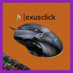 Programmable Wired Gaming Mouse with RGB Lighting — 9/10/12 Keys, 7200 DPI