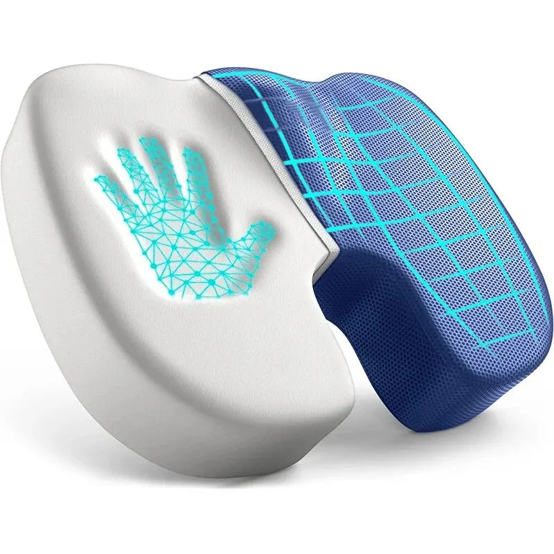 Ergonomic Memory Foam Seat Cushion – Pressure Relief Chair Pad for Office & Home