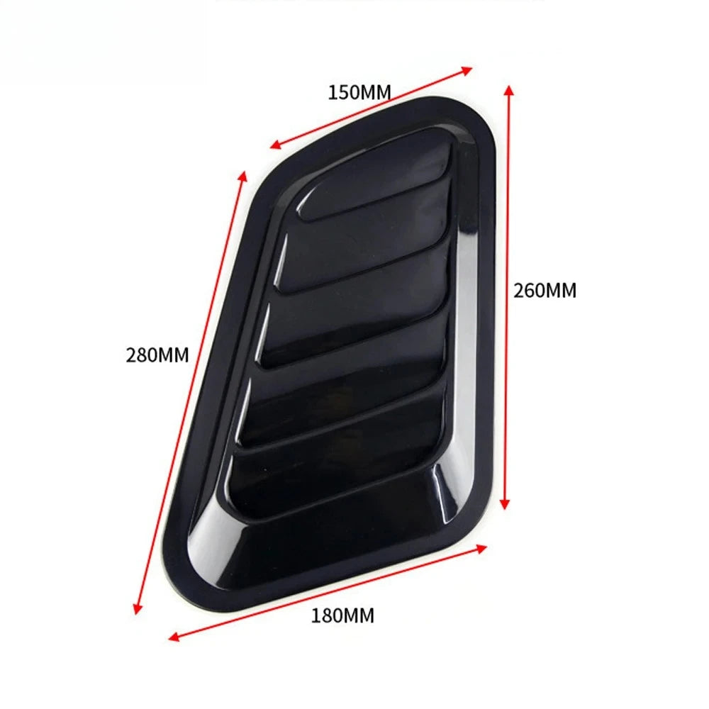 Universal Car Hood Scoop Carbon Fiber Vent Cover – Air Intake Styling (2PCS)