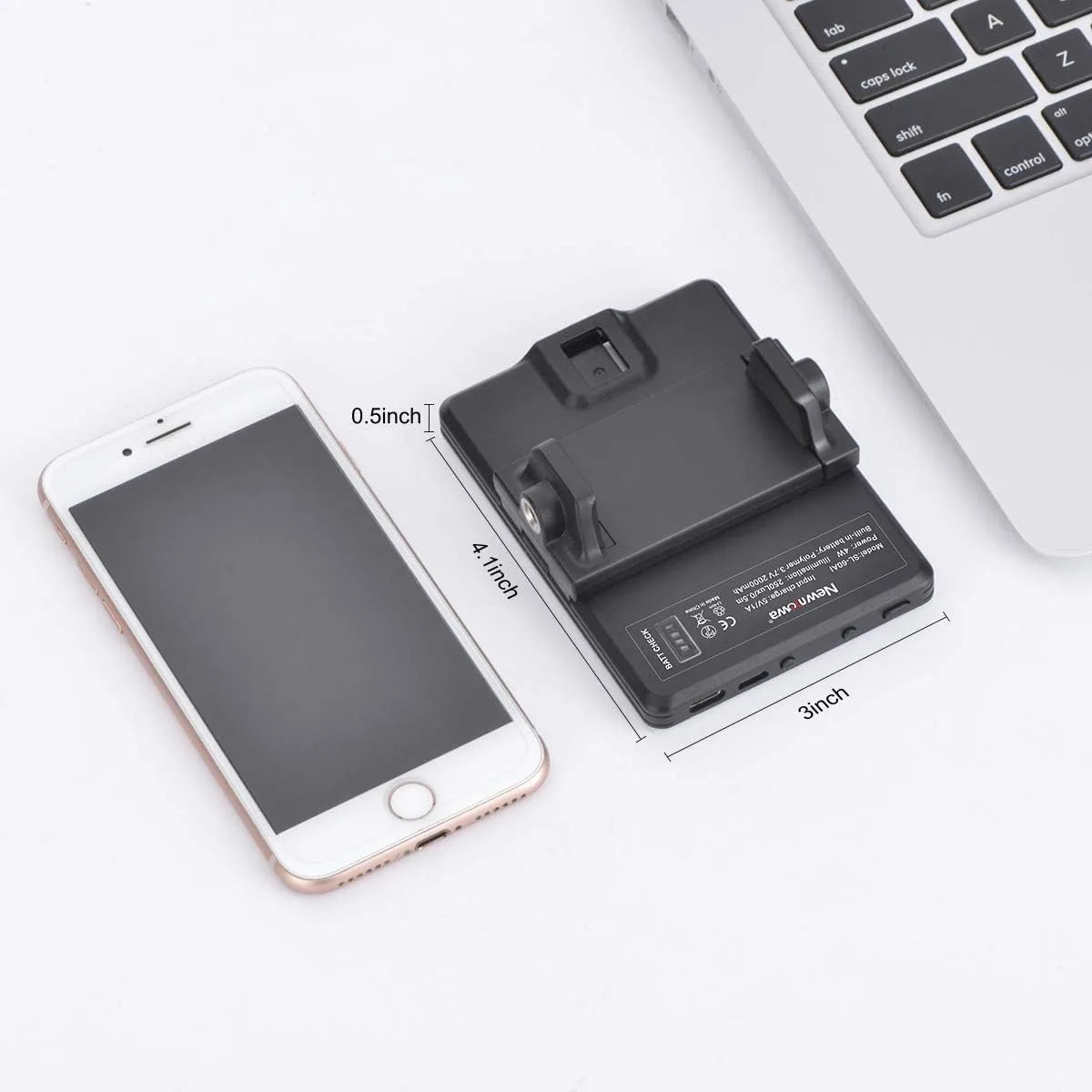 LED Clip-On Selfie & Video Conference Light – 3 Lighting Modes for iPhone, Laptop & Camera