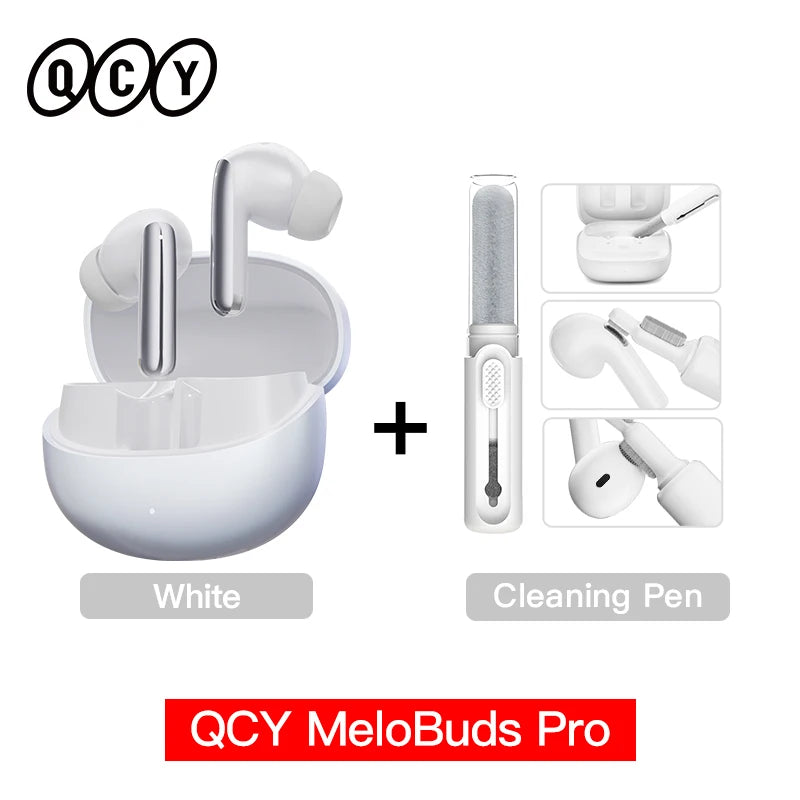 QCY MeloBuds Pro ANC Wireless Earbuds – 46dB Hybrid ANC, LDAC Hi-Res, Bluetooth 5.3, 6 Mic, 34H Playtime
