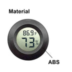 Round Digital LCD Thermometer Hygrometer – Temperature & Humidity Meter for Car, Home & Pet Box