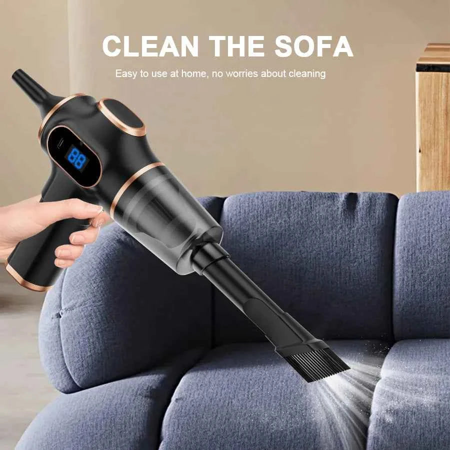 Wireless Car Vacuum Cleaner — 60W Handheld Mini Vacuum with HEPA Filter for Car, Home & Office