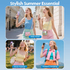 Mini Handheld Turbo Pocket Fan — 3600mAh, 6-Speed, LED Display for Outdoor & Travel