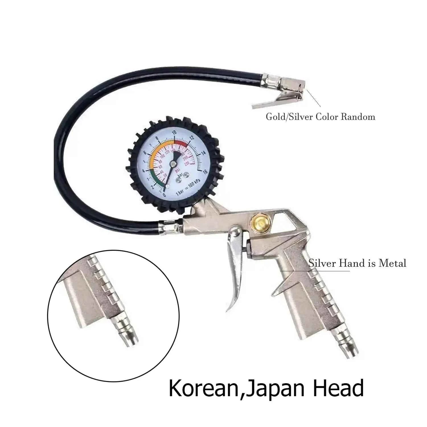 Tyre Pumping Gun Digital Pressure Gauge – Car TPMS Air Gauge Meter Manometer Monitor Tester for Tyres