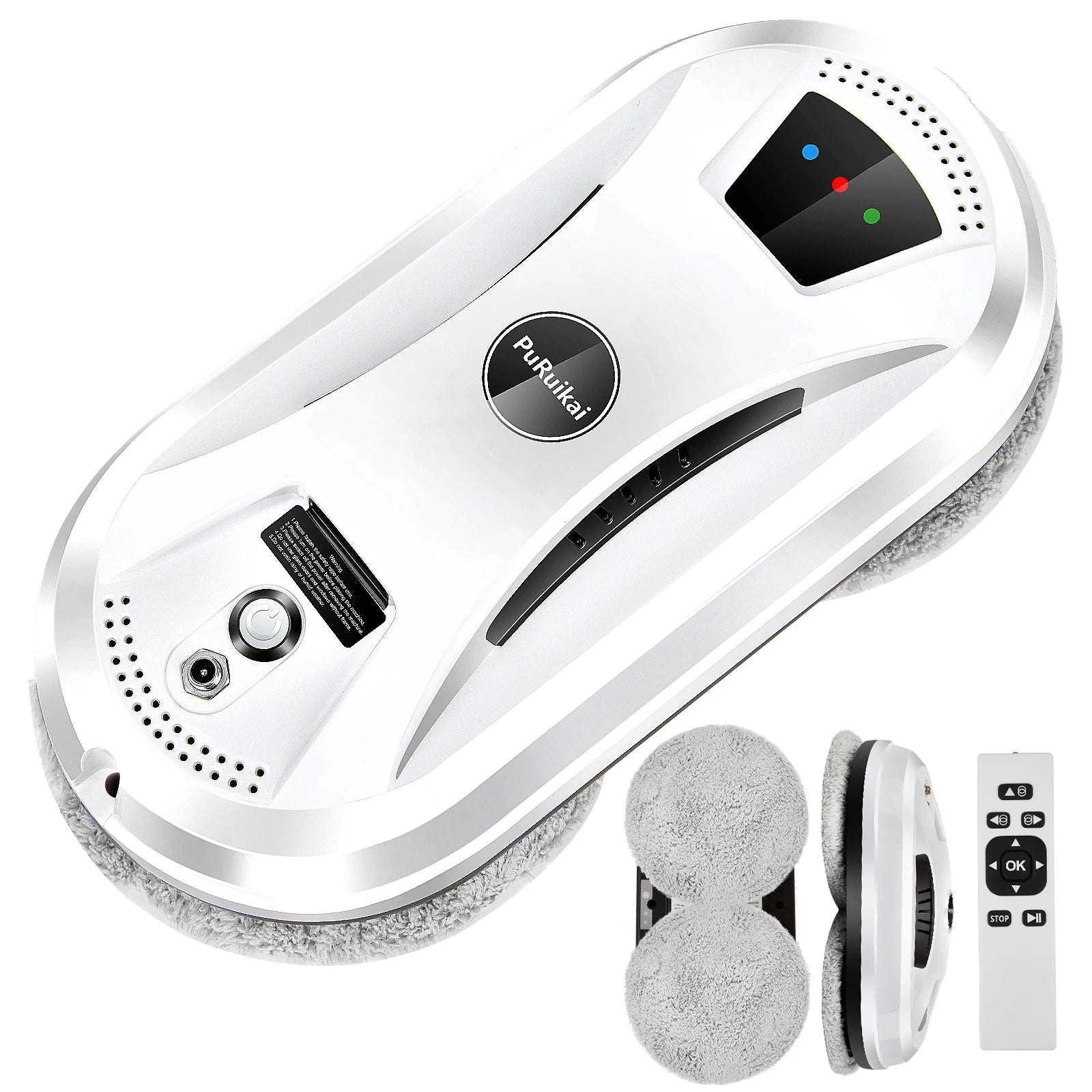 PuRuiKai PRK-N361 Window Cleaning Robot – 5600Pa Suction, Remote Control, 20-Min Power-Loss Protection | EU, UK, US, AU Plug
