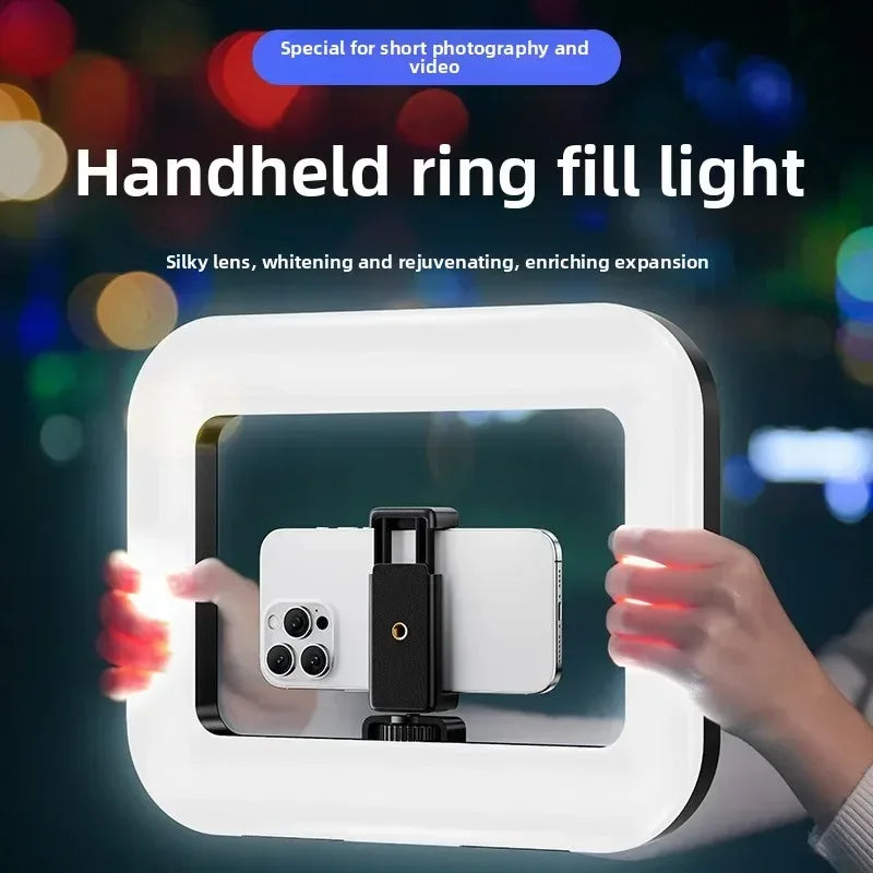 Portable Ring LED Selfie Light — Rabbit Cage Design | Live Streaming, Photography & Decoration