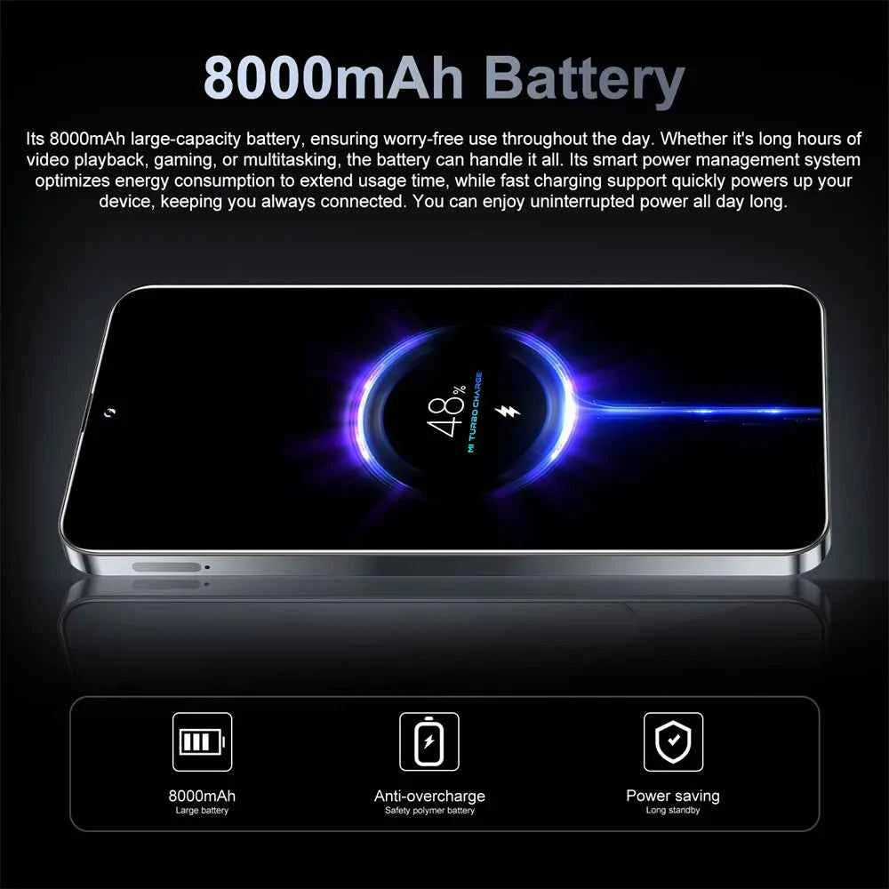 14T Pro 5G Smartphone | 7.3" HD Display, 8000mAh, Dual SIM, Android, Global Version