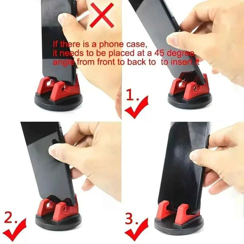 360° Rotatable Car Phone Holder – Universal Non-Slip GPS Dashboard Mount for All Smartphones