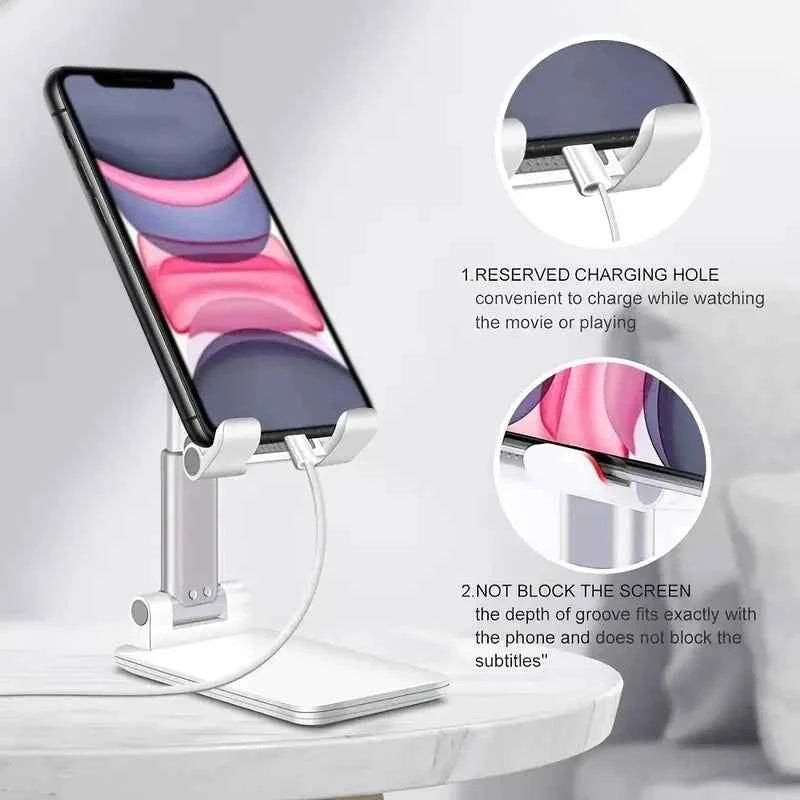 Adjustable Desktop Phone & Tablet Stand – Universal Holder for iPhone, iPad & Xiaomi