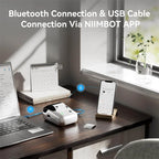 NIIMBOT B1 Portable Bluetooth Label Printer — 2-Inch Thermal Sticker Maker for Smartphones & PC