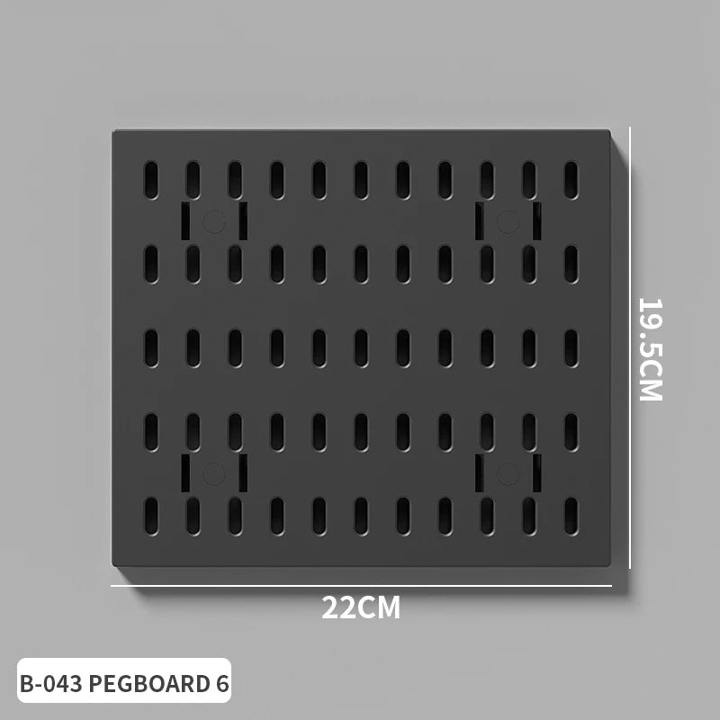 No-Drill Gaming Room Pegboard Wall Organizer – Controller, Headphone & Keyboard Storage Rack