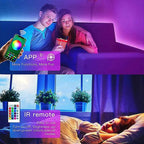 USB 5V RGB LED TV Backlight – App Control Flexible Ribbon Tape 5050 30 LEDs/m for TV, Bedroom & Room Decor