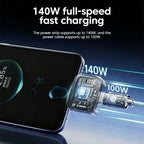USB-C Smart Auto-Disconnect Charger Adapter | 140W Fast Charge Battery Protector