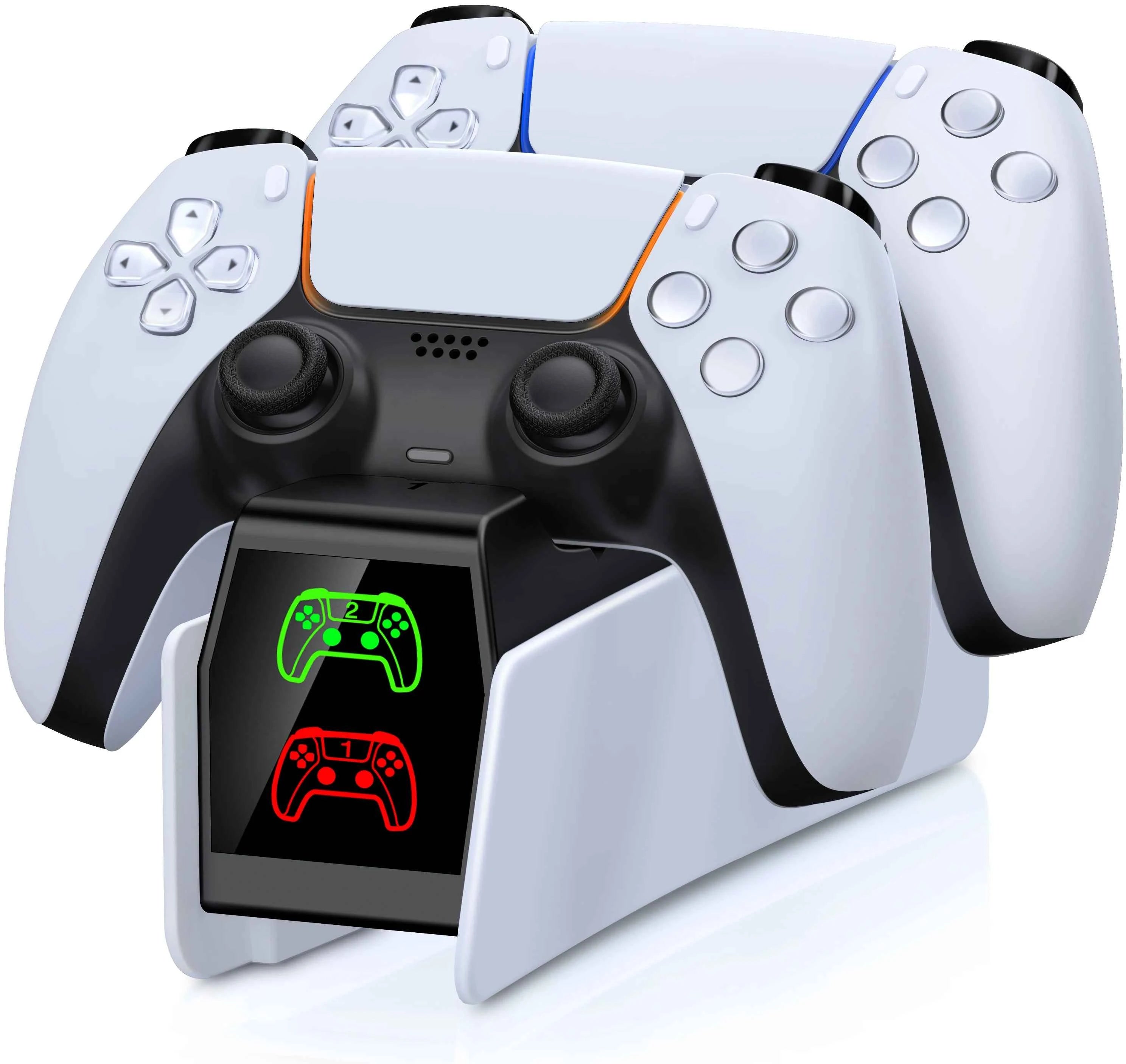 RGB Dual Fast Charger Docking Station for PS5 Controllers – RGB Indicator, Charging Stand for PS5 Gamepad