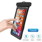 Waterproof Phone Pouch with Luminous Seal Lock — Touchscreen Compatible | Swimming & Diving Dry Bag