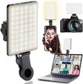 LED Clip-On Selfie & Video Conference Light – 3 Lighting Modes for iPhone, Laptop & Camera