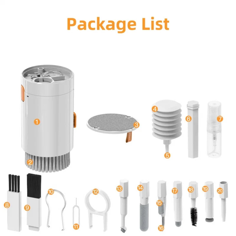 20-in-1 Device Cleaning Kit – For Keyboards, Cameras, Phones, Laptops & Headsets