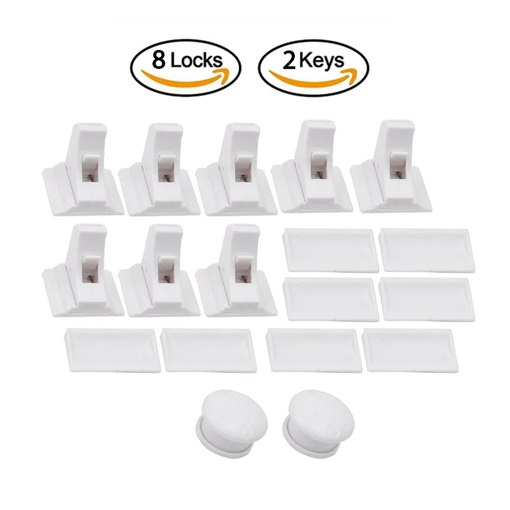 Magnetic Child Safety Lock – Baby-Proof Cabinet & Drawer Latch Set
