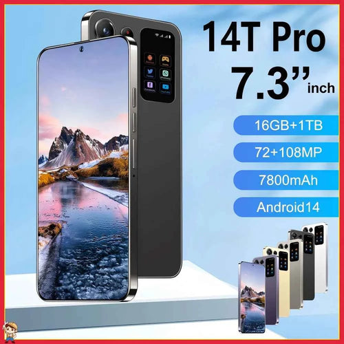 14T Pro 5G Smartphone | 7.3" Display, 7800mAh, 108MP Camera, 72MP Selfie, Android 15