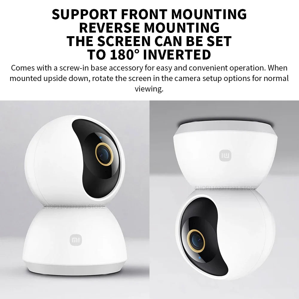 Xiaomi Mi 360° 2K Security Camera | AI Human Detection WiFi Indoor Camera with Night Vision | Rapuntek