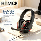 3.5mm Wired Gaming Headset for PS4 – Over-Ear Earphones with Microphone for PC & Chat