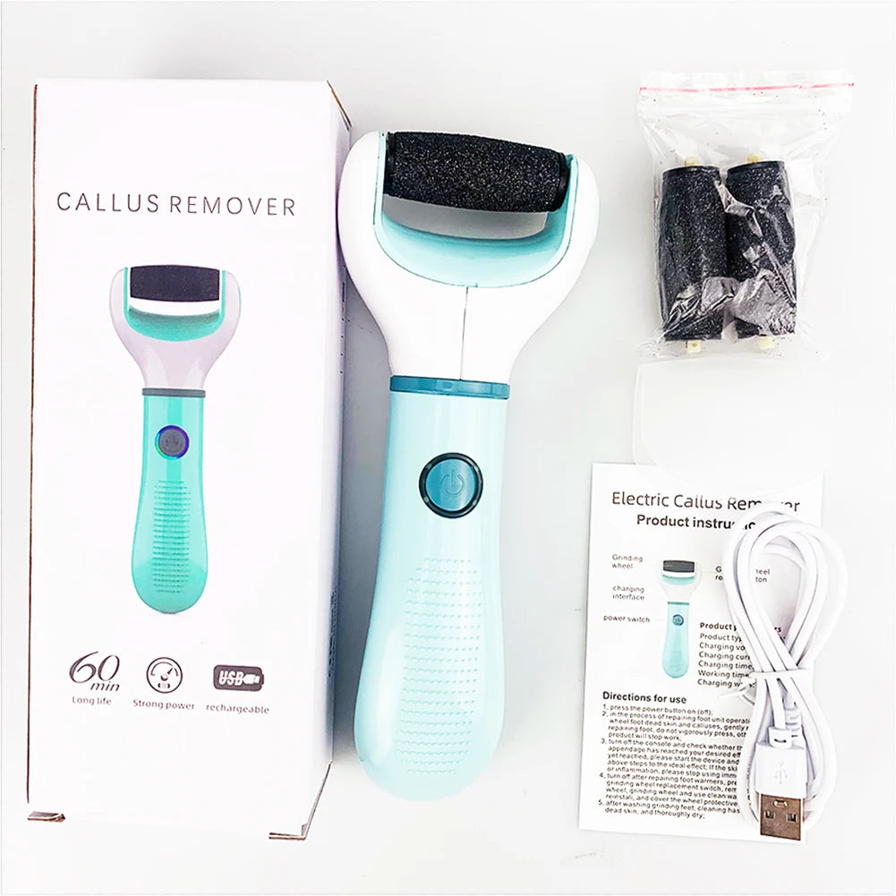 Electric Foot Grinder & Callus Remover — USB Rechargeable, Waterproof Grinding Head