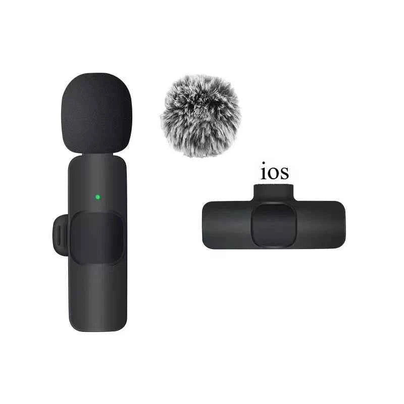 Rapuntek™ Wireless Lavalier Microphone with Noise Reduction – USB-C & iPhone | Live Streaming & Interviews