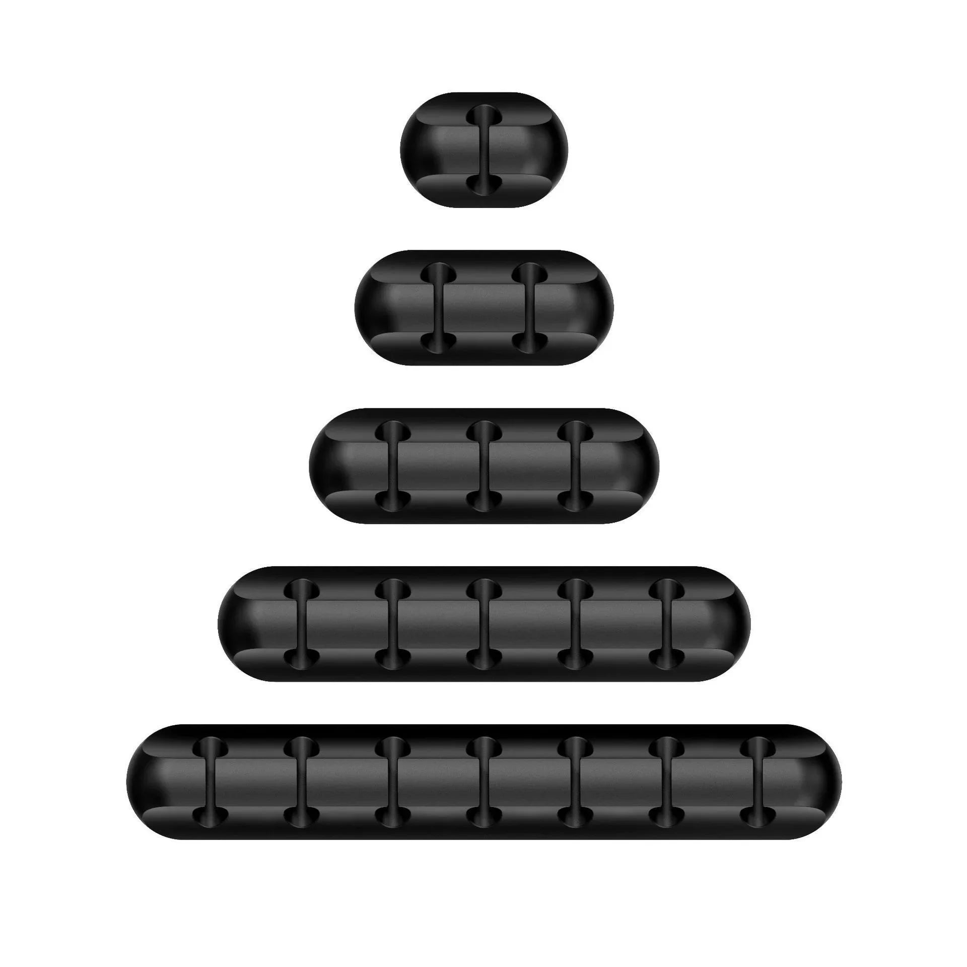 Silicone Cable Organizer Clips — Desktop Cable Management for USB & Earphone Cables