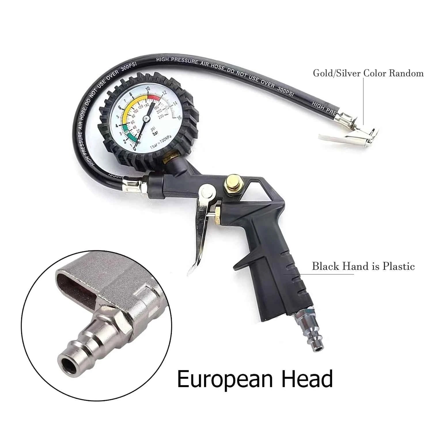 Tyre Pumping Gun Digital Pressure Gauge – Car TPMS Air Gauge Meter Manometer Monitor Tester for Tyres