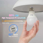 LED Bulb E27 – 3W to 18W Smart IC High Brightness Lamp Spotlight AC 220V–240V for Home & Office Lighting