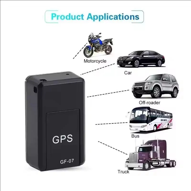 GF07 Mini GPS Tracker – Strong Magnetic Mount, Real-Time App Tracking, Anti-Lost Alarm for Cars & Vehicles