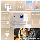 Magcubic Native 1080P Projector – 650 ANSI, 8K Android 14, Auto Keystone, WiFi 6, BT 5.4 | Portable Outdoor Movie