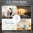 Tuya Zigbee 10G MmWave Radar Motion Sensor Smart Human Body Sensor with Illuminance Temperature Humidity Support Zigbee2MQTT
