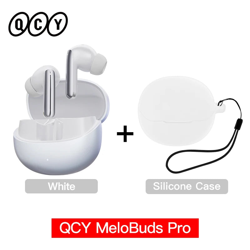 QCY MeloBuds Pro ANC Wireless Earbuds – 46dB Hybrid ANC, LDAC Hi-Res, Bluetooth 5.3, 6 Mic, 34H Playtime