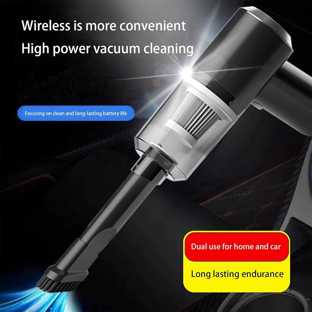 15000PA Cordless Handheld Vacuum Cleaner — Blow & Suction | Multi-Nozzle | Car, Home & Pet