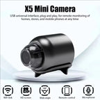 Rapuntek™ X5 Mini 1080P Wireless Smart Security Camera with Night Vision & Motion Detection