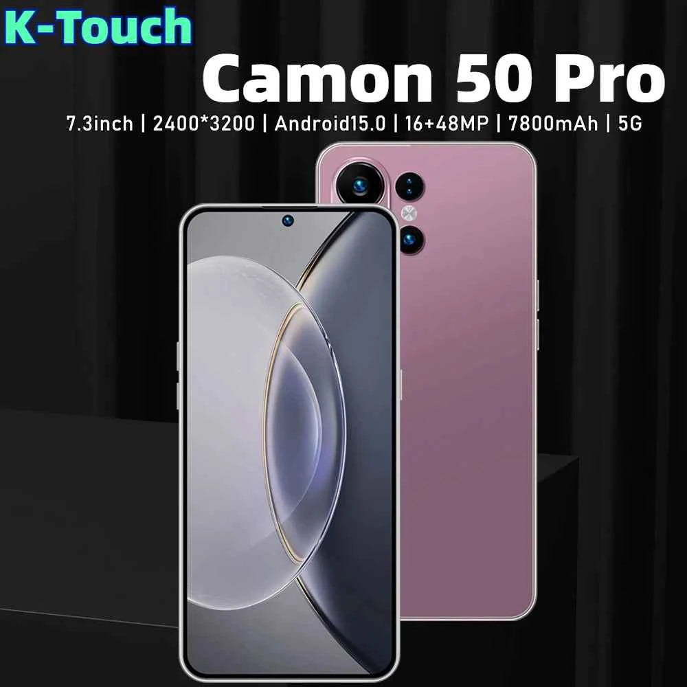 K-Touch Camon 50 Pro Smartphone | 7.3" Display, 7800mAh, 48MP Camera, Android 15, 5G