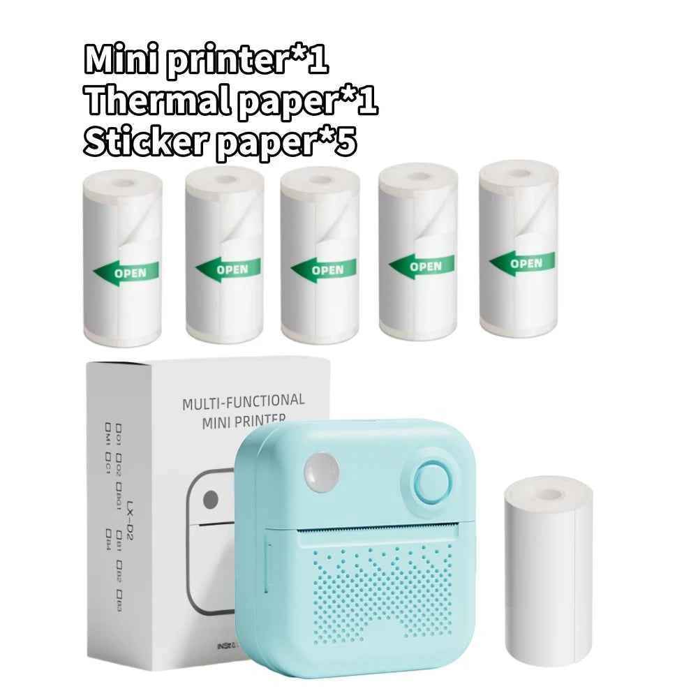 Dolewa D3 Mini Portable Thermal Printer — Bluetooth, Label & Photo Printing, No Ink Required