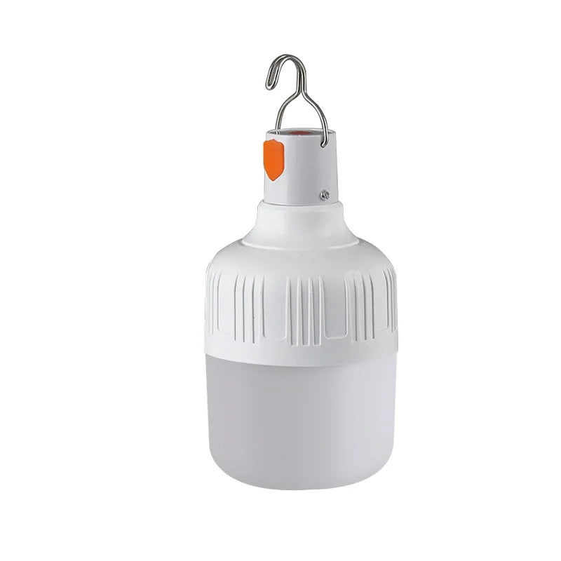 USB Rechargeable LED Camping Bulb with Hook | Portable Outdoor Hanging Light