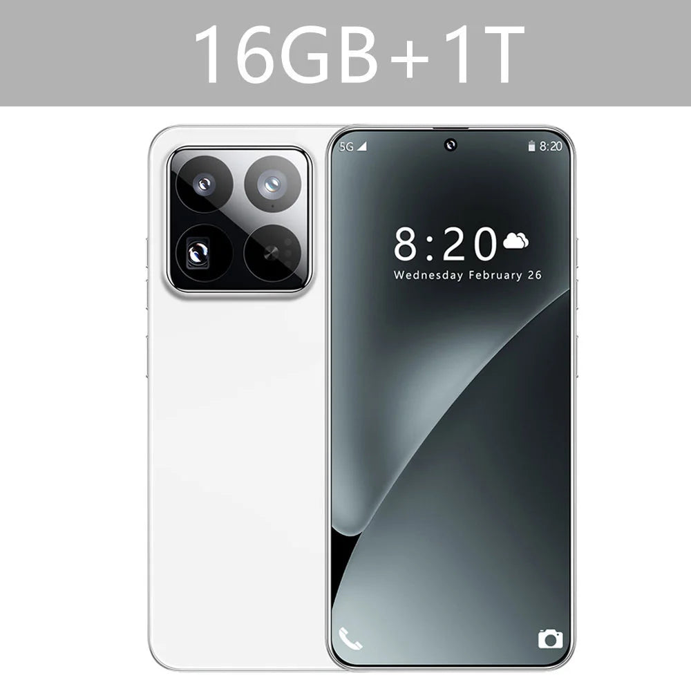 14T Pro Smartphone | 7.3" Full Display, 8000mAh, 108MP Camera, Android 15