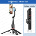 KEELEAD Magnetic Selfie Stick Tripod with Bluetooth Remote — Compatible with iPhone 12–15 Pro Max