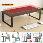 Elevated Monitor Stand with Home Office Storage Rack