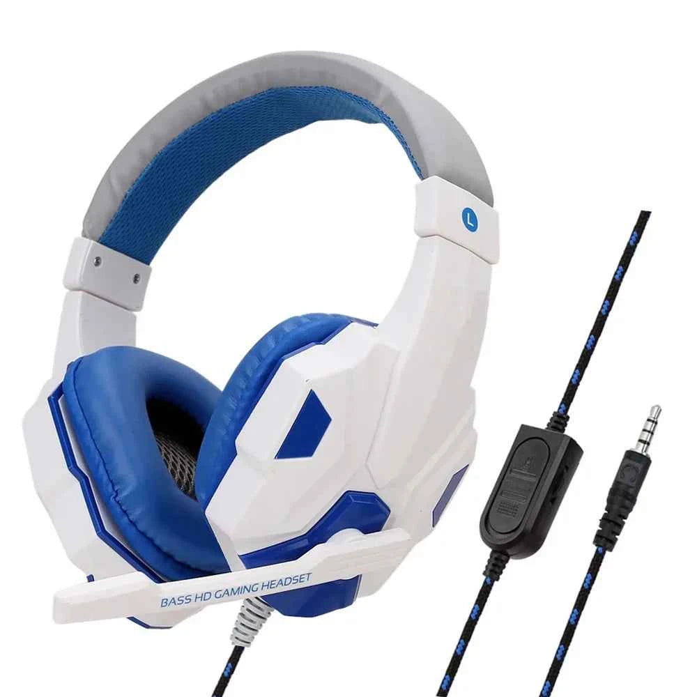 3.5mm Wired Gaming Headset with Microphone – 120° Adjustable, Bass Stereo for PS4, PS5, Xbox, PC & Laptop